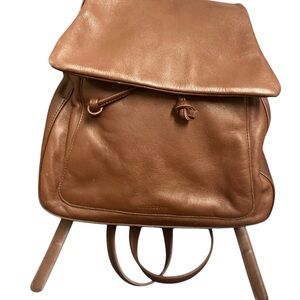 Vintage Leather Co. by Liz Claiborne Brown Leather Backpack